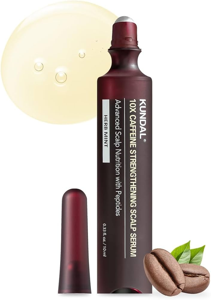 KUNDAL Hair Loss Serum Roll-on 10X Caffeine for Stronger Roots Cooling Menthol & Botanical Hair R... | Amazon (US)