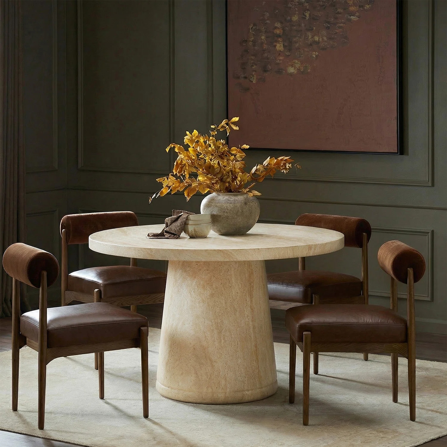 George Oliver Watterson Modern 49"W Concrete Top Dining Table & Reviews | Wayfair | Wayfair North America