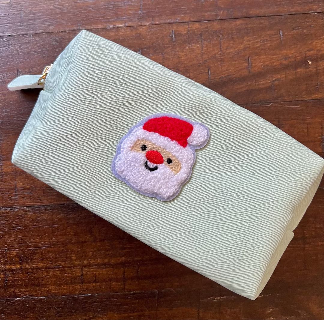 SANTA Make up Bag Gift for Girls With Preppy Patch Mint - Etsy | Etsy (US)