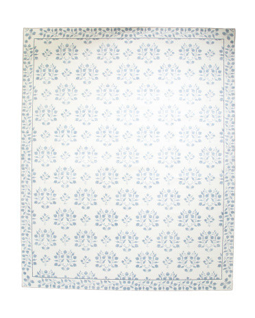 8X10 Indoor Outdoor Washable Hyacinth Floral Area Rug, Polyester | TJ Maxx