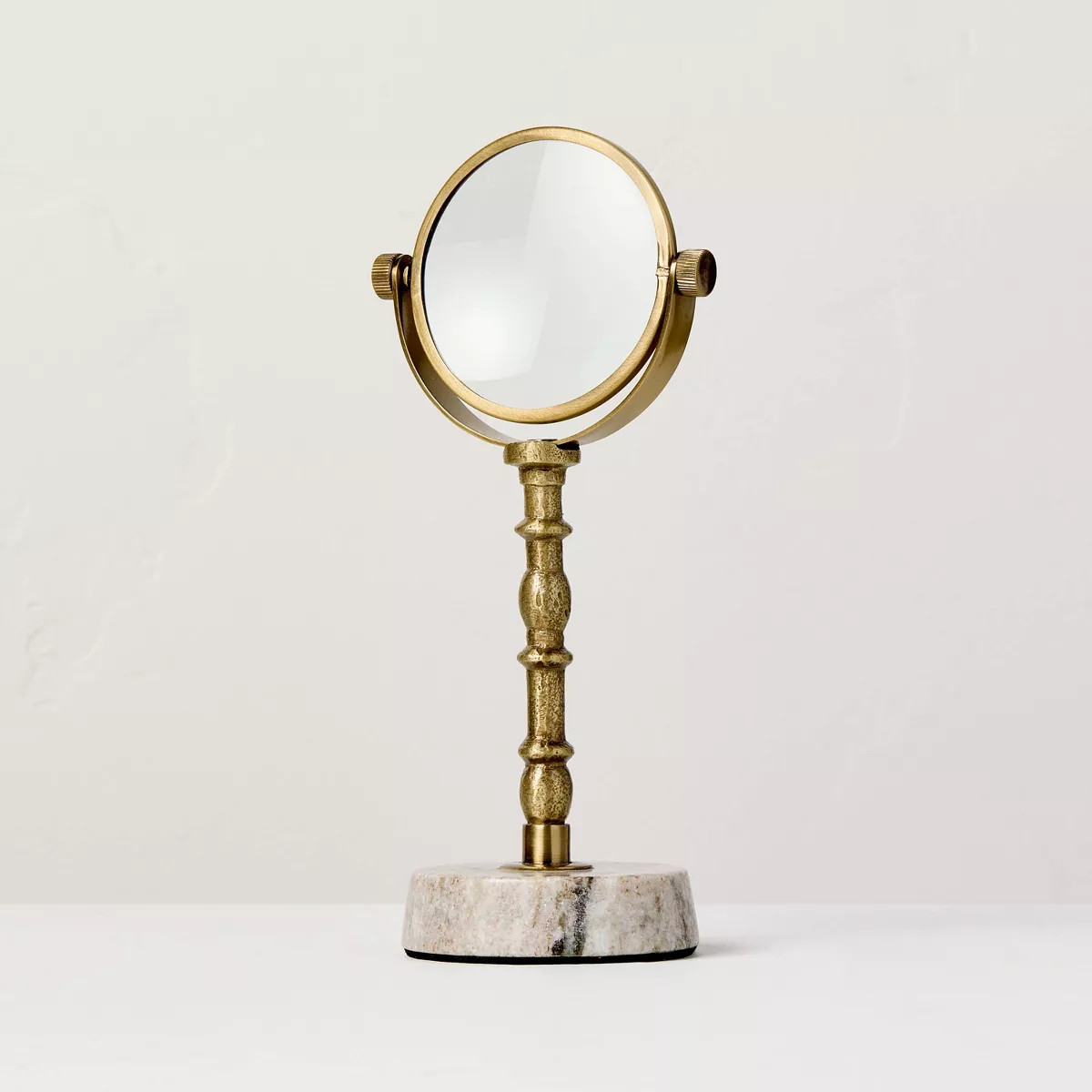 8" Decorative Brass and Marble Magnifying Glass - Hearth & Hand™ with Magnolia | Target