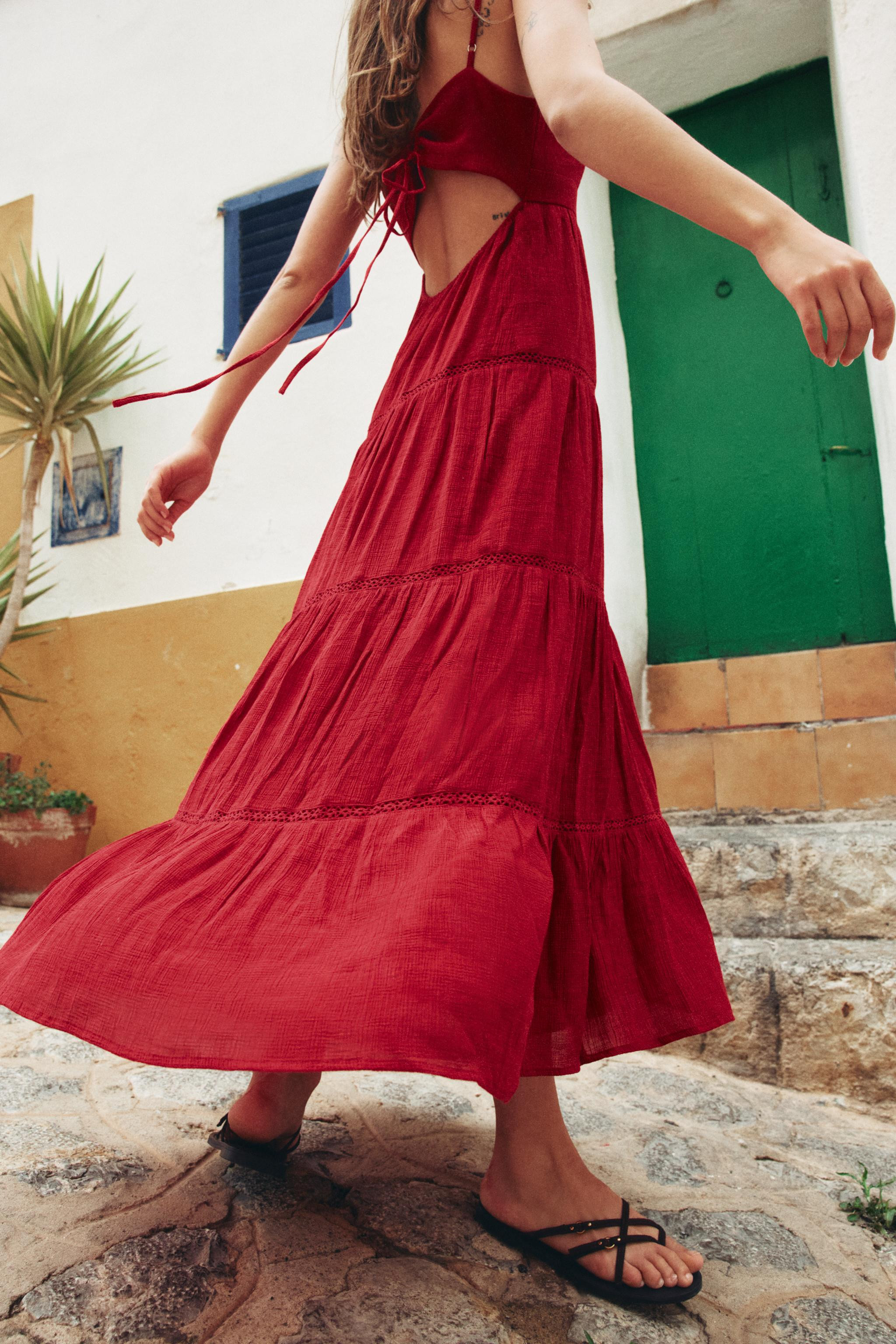LONG STRAPPY DRESS | Zara UK
