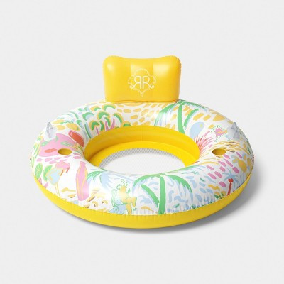 Vacation Round Pool Float Yellow/Green - Roller Rabbit x Target | Target