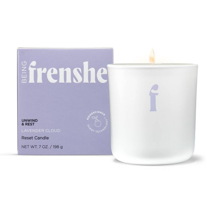 Being Frenshe Reset Candle with Essential Oils to Calm & Relax - Lavender Cloud - 7oz | Target
