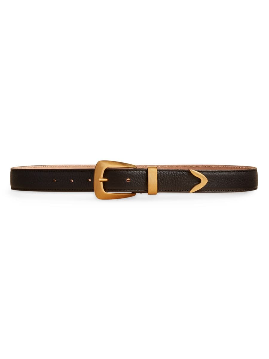 The Benny Textured Leather Belt | Saks Fifth Avenue