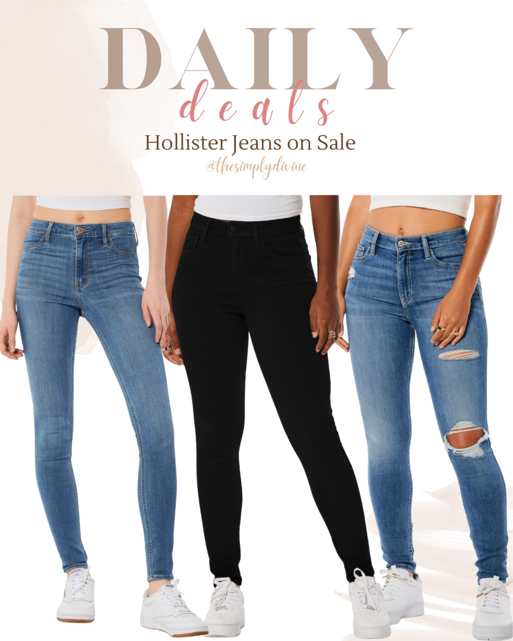 Hollister jeans are MY FAVORITE, and for good reason. Comfy fit, and they’re on sale! 🤩

| Hollister | jeans | sale | 

#LTKunder50 #LTKFind #LTKsalealert