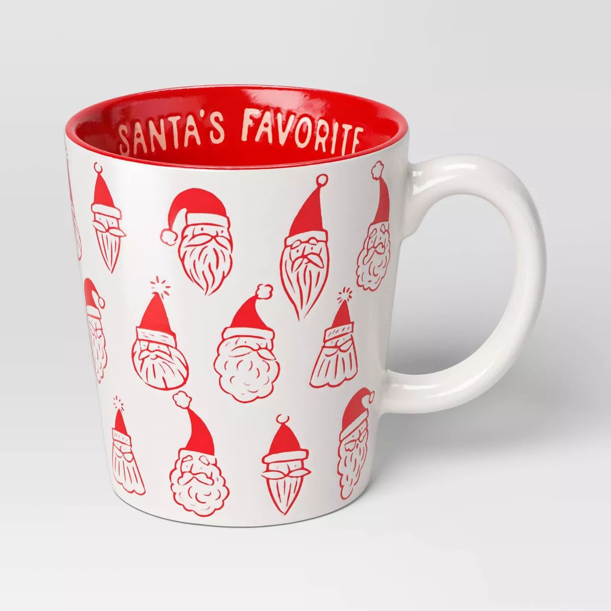 16oz Christmas Stoneware Santa's Favorite Mug - Wondershop™ | Target