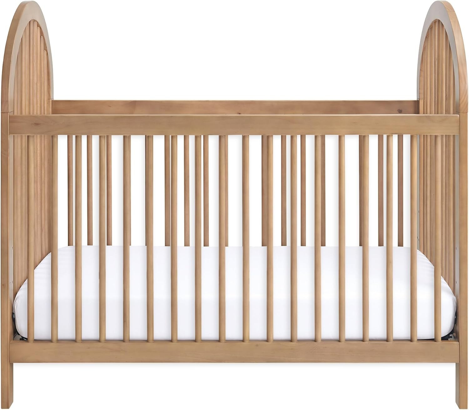 Oxford Baby Everlee Modern High Arch 3-in-1 Convertible Island Baby Crib with Round Spindles, Hon... | Amazon (US)