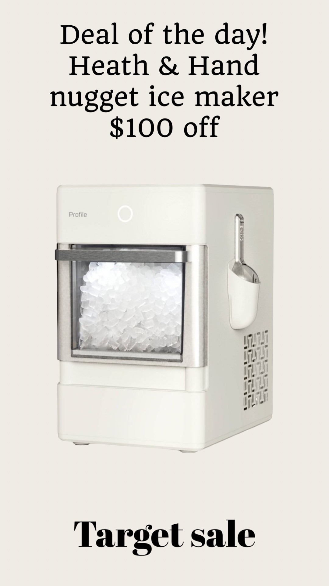 Deal of the day! Hearth & Hand nugget ice maker $100 off 

#LTKGiftGuide #LTKSaleAlert #LTKHome