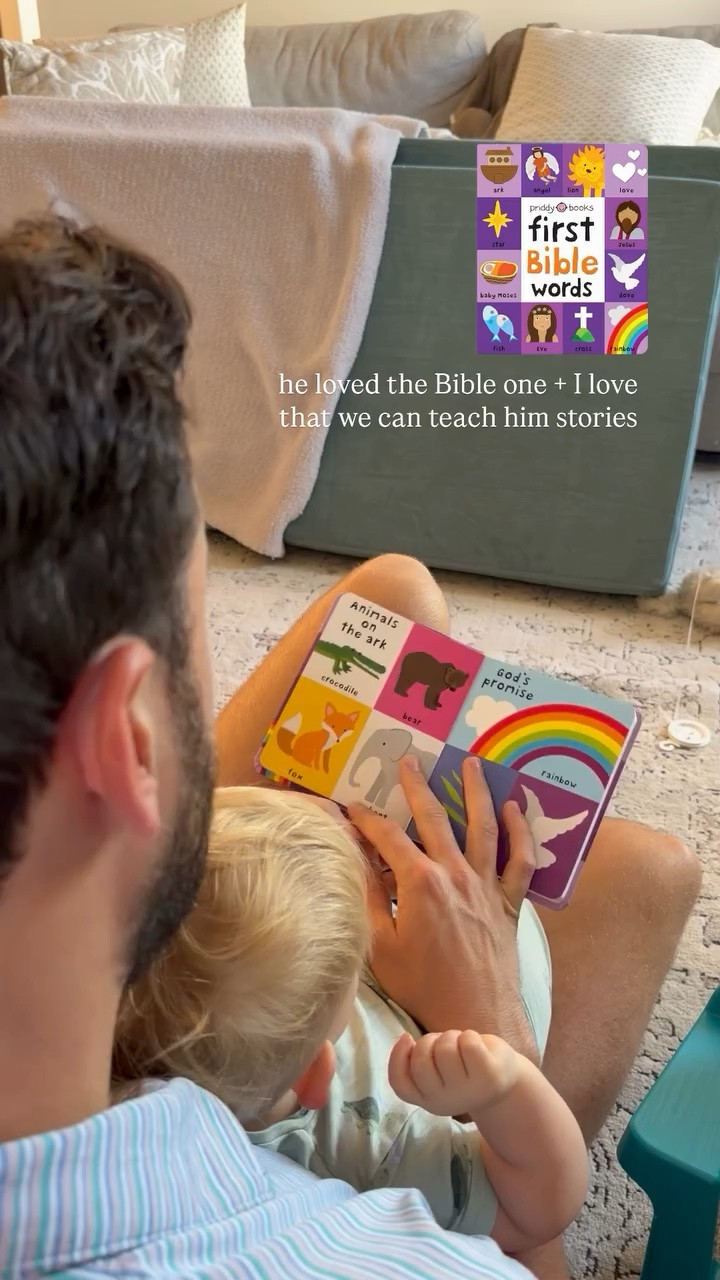 He has been loving the Bible one + I love that we can teach him stories! Books from Amazon!

Learning toys
Learning books
Toddler toys
Toddler books
Toddler reading
Toddler Bible books 
Bible books
Bible learning

#LTKBaby #LTKKids