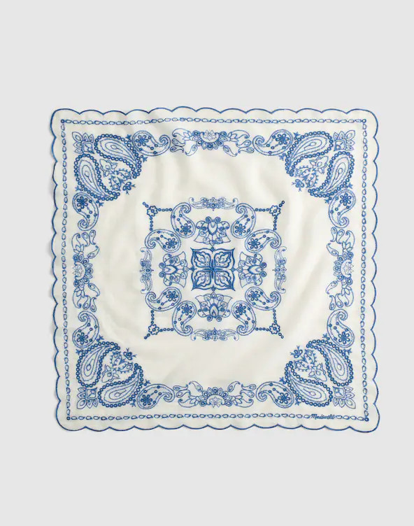 Organic Cotton Eyelet Bandana | Madewell