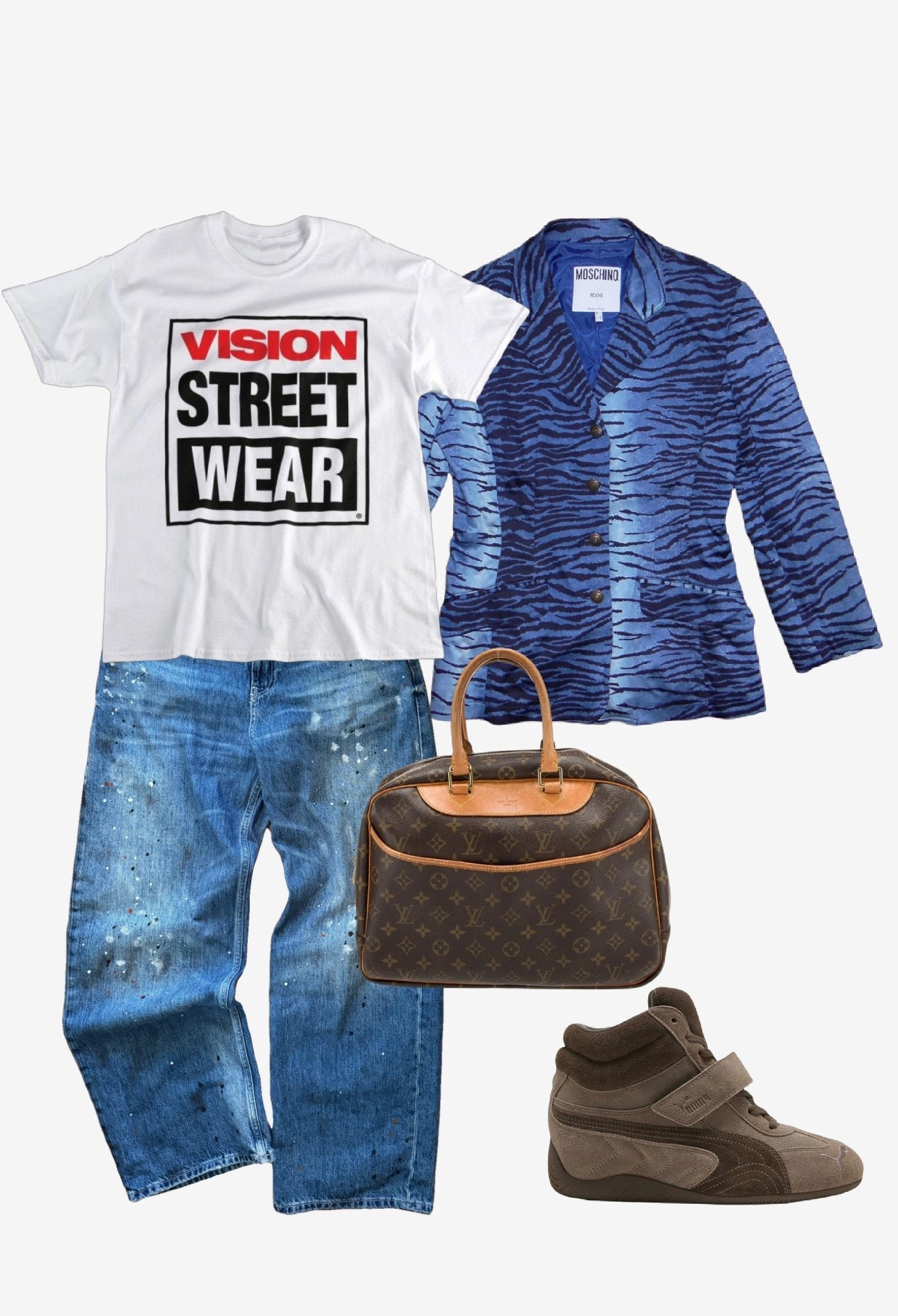 Still a day behind. I feel like the cycle of deciding what is for dinner might be the thing that finally breaks me 😩

T-shirt, blazer, bag are vintage. 

#LTKOver40 #LTKootd