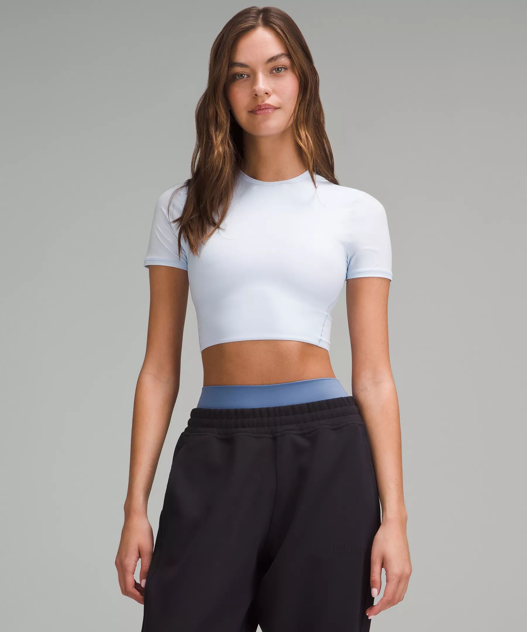 Wundermost Ultra-Soft Nulu Crewneck Cropped T-Shirt | Lululemon (US)