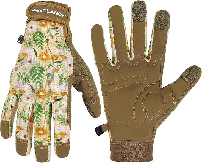 HANDLANDY Women Safety Work Gloves Utility Touch Screen Working Grip Glove for Yardwork Gardening... | Amazon (US)
