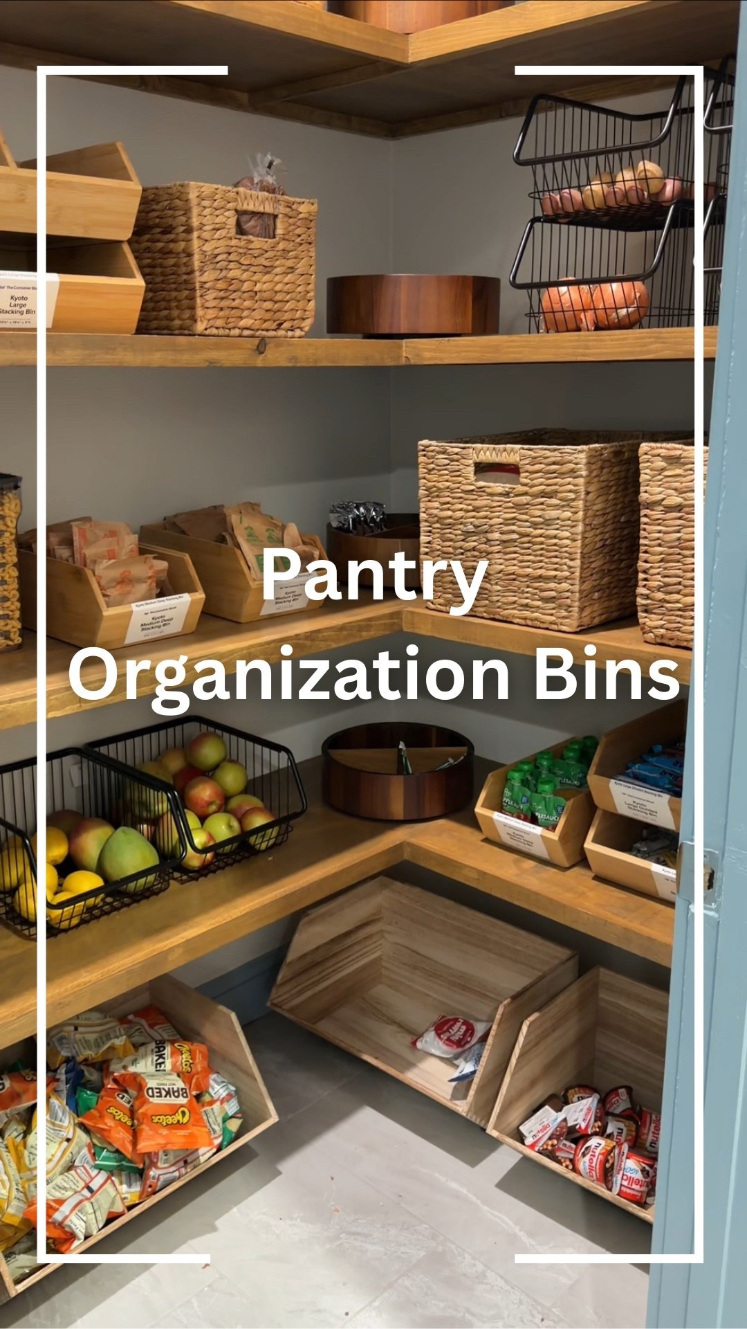 Pantry organization baskets and bins! #FamilyOrganization #HomeOrganization #KitchenOrganization #Pantry #Home #Kitchen ￼

#LTKHome #LTKfoodie