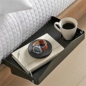 Modern Innovations Bedside Shelf for Bed, College Dorm Room, Top Bunk, Clip On Nightstand Tray wi... | Amazon (US)
