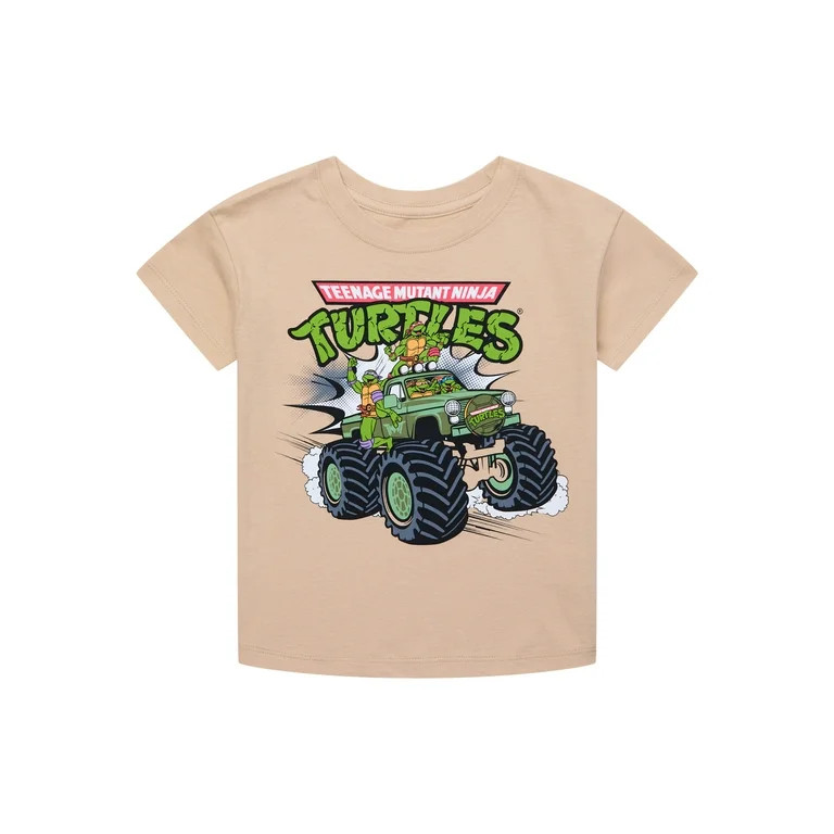 Teenage Mutant Ninja Turtles Toddler Short Sleeve Crewneck Tee, Sizes 12M-5T | Walmart (US)