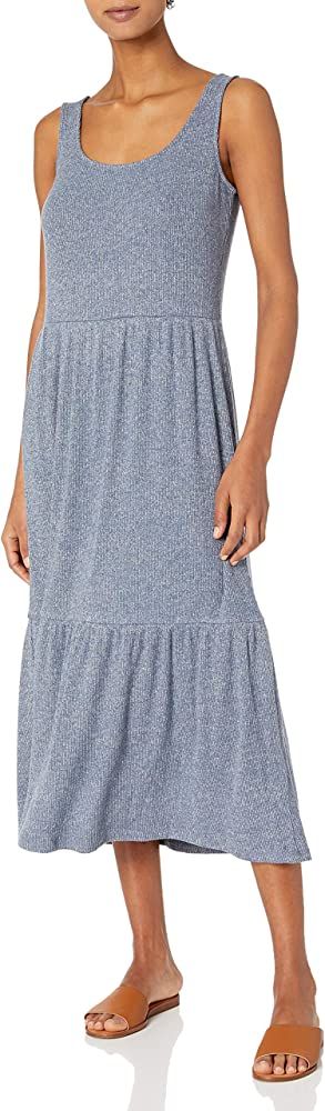 Amazon Essentials Women's Cozy Knit Rib Sleeveless Tiered Maxi Dress (Previously Daily Ritual) | Amazon (US)
