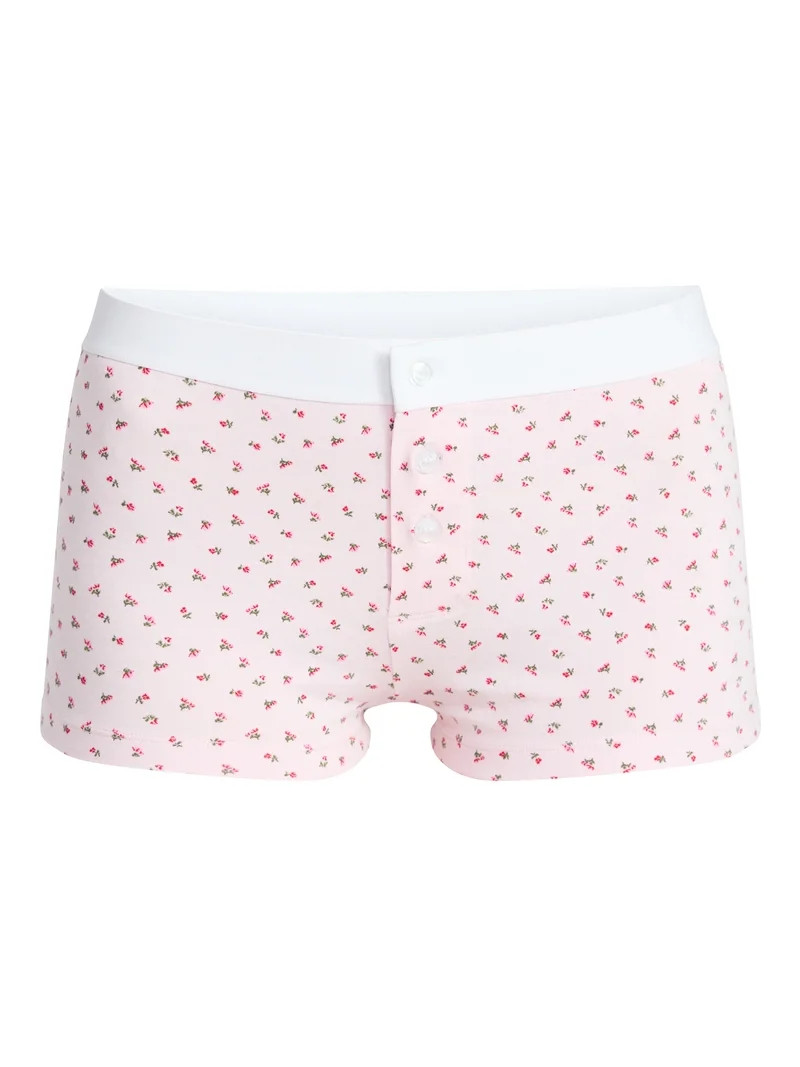 No Boundaries Women's Cotton Jersey Boyshort Panties, Sizes XS-XXXL | Walmart (US)