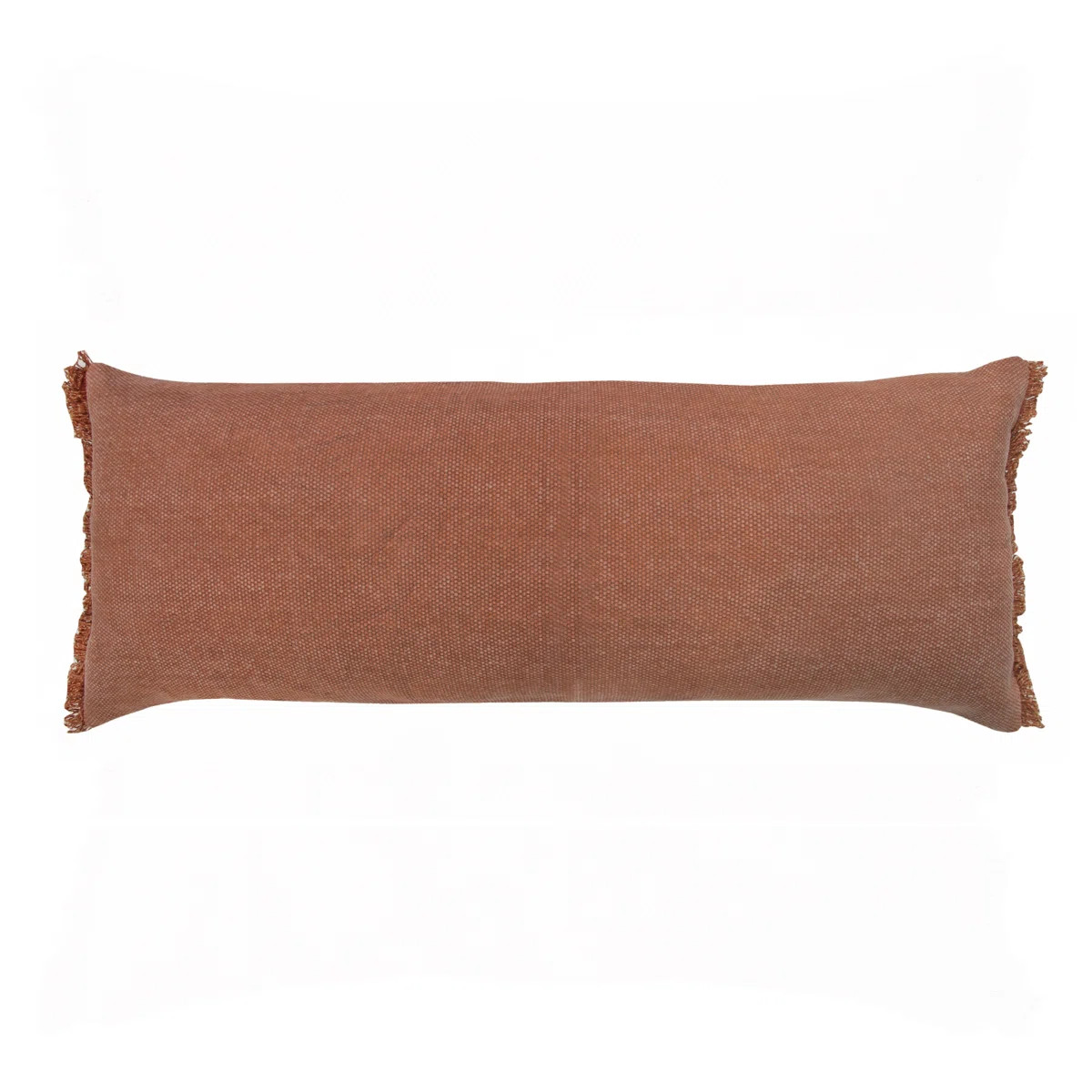 Contemporary Handmade Solid Color 100% Cotton Lumbar Pillow Cover | Wayfair North America