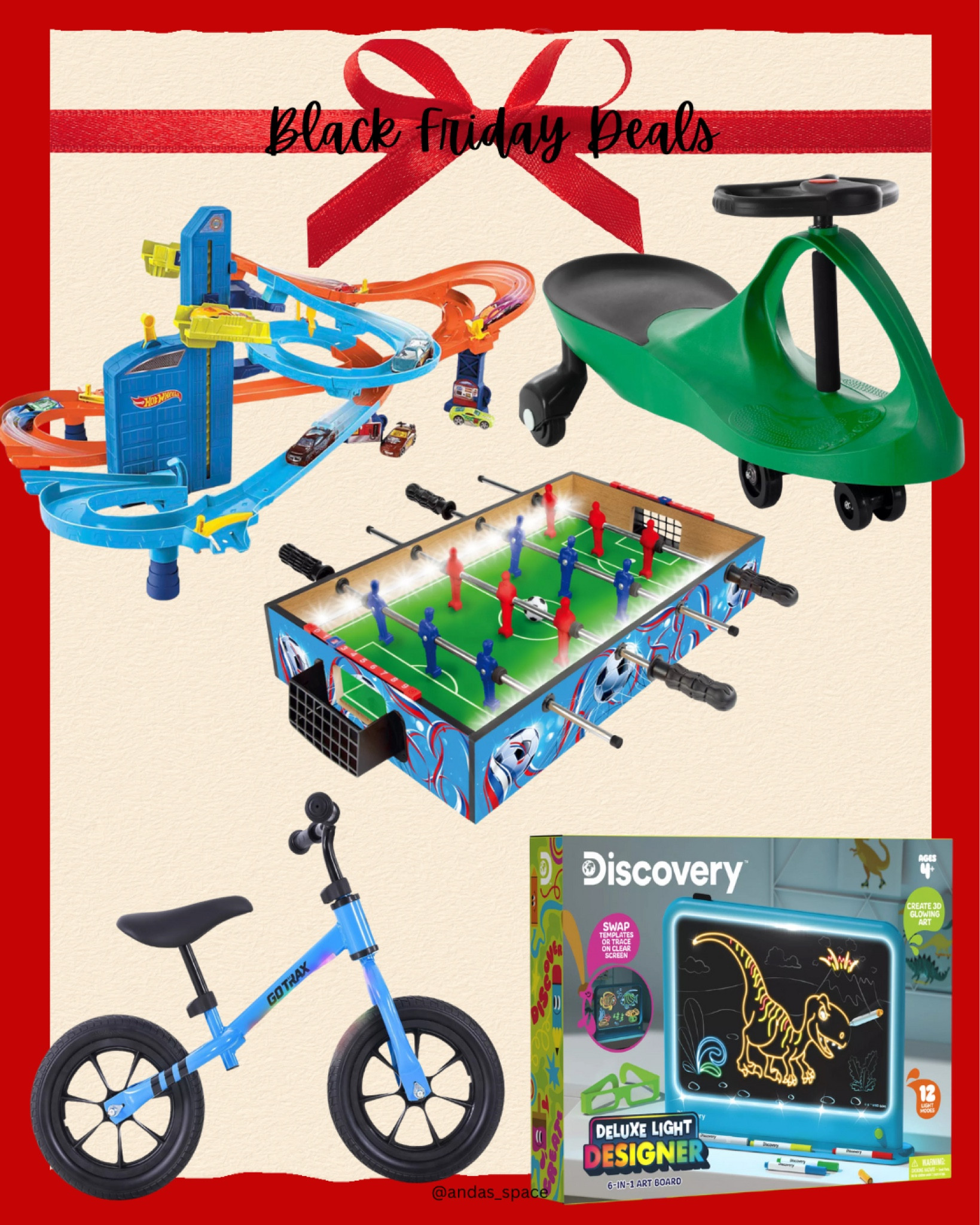 Black Friday Toys at Kohl’s. Cyber Monday Toys at Kohl’s. Cyber week at Kohl’s. Hot wheels track. Foosball table. Balance bike. Discovery light design. Zigzag rider. 



#LTKGiftGuide #LTKCyberWeek #LTKSaleAlert