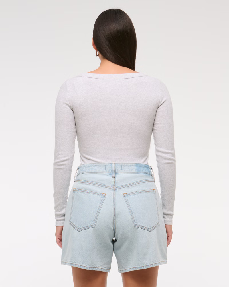 Women's Curve Love High Rise Loose Short | Women's Bottoms | Abercrombie.com | Abercrombie & Fitch (US)