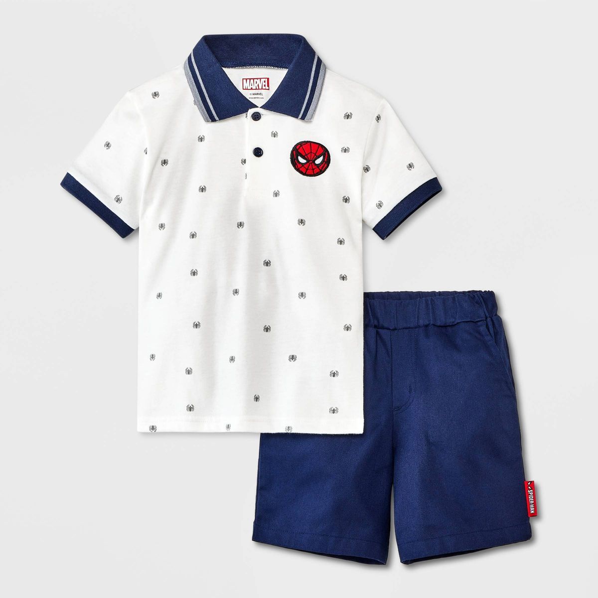 Toddler Boys' Spider-Man Top and Bottom Set - Blue | Target