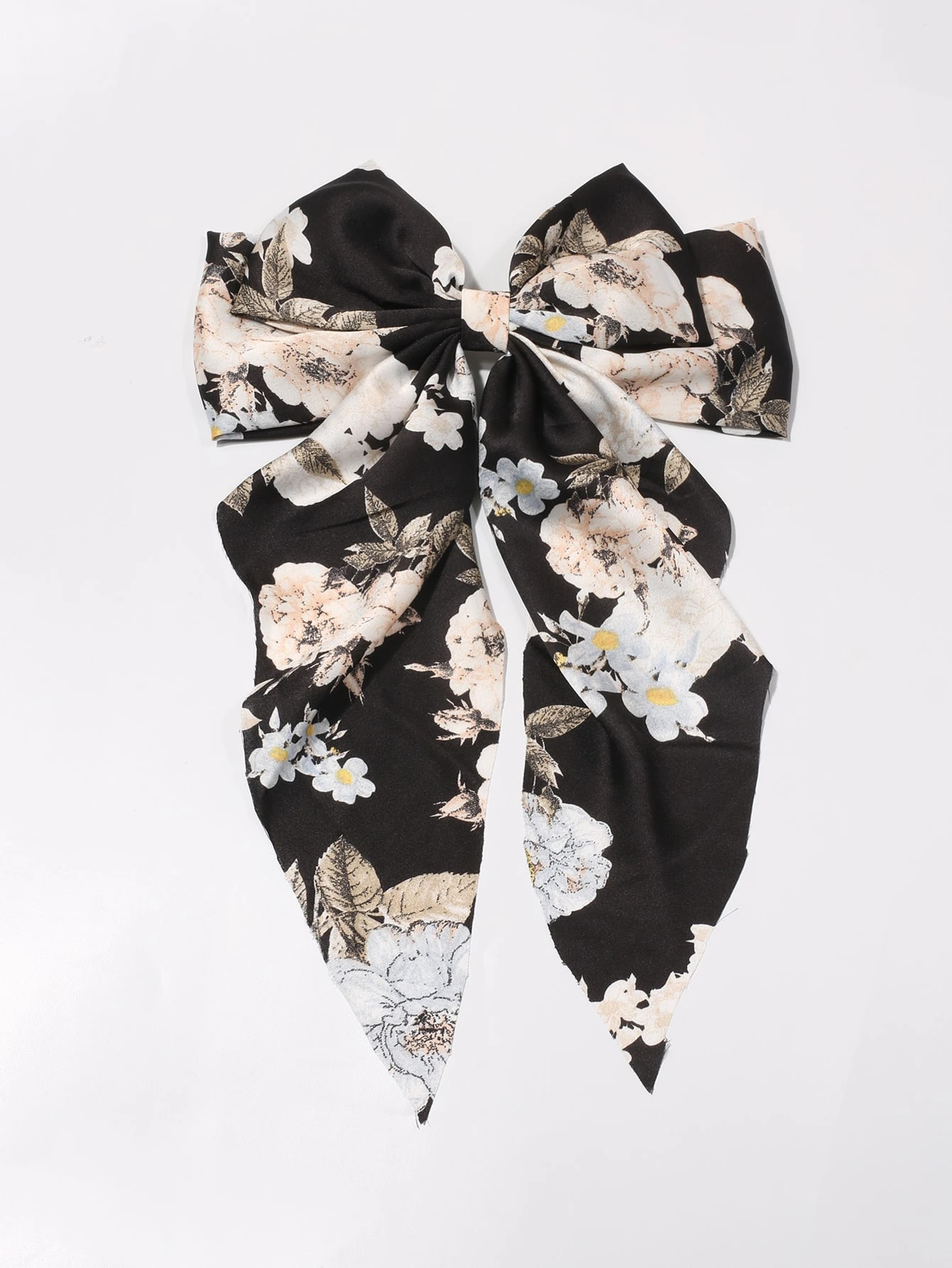 Floral Pattern Bow Knot Decor Hair Clip | SHEIN