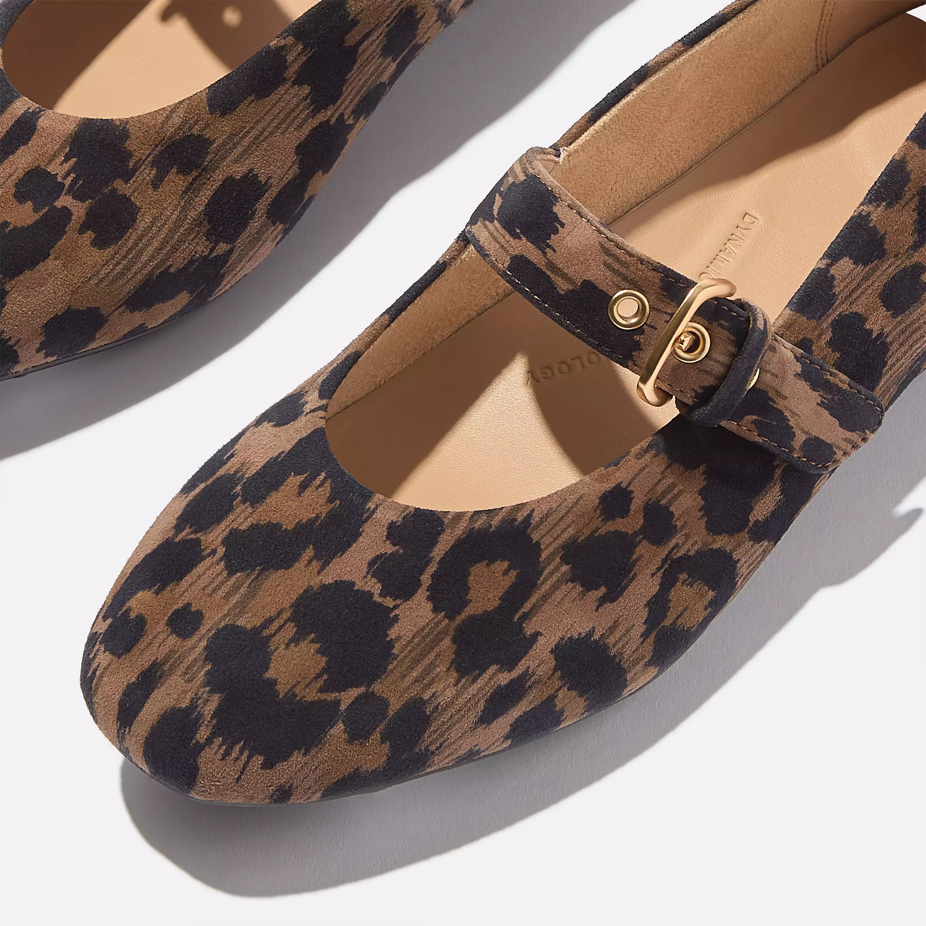 DELICATO Leopard Suede Mary Janes | FitFlop (US)