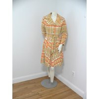 Vintage 1960's Plaid Princess Style Coat | Etsy (US)