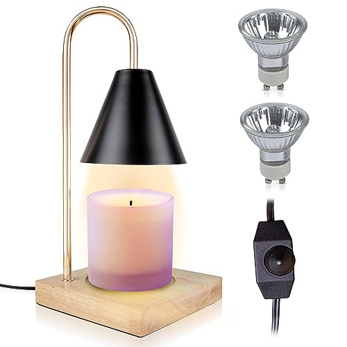 Priville Home Candle Warmer Lamp for Jar Candles, Dimmable Candle Lamp, Stylish Electric Candle Warmer Lantern with 2 35W Bulbs | Amazon (US)