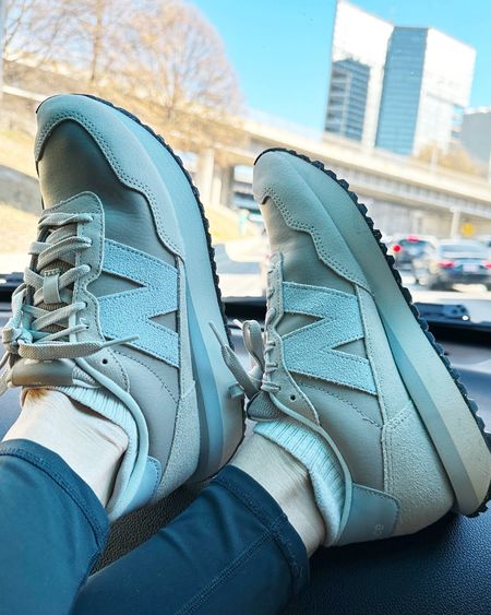 Airport bound in my favorite new New Balances 🤍 The most comfy shoes I own ✈️ #newbalance #womens 

#LTKtravel #LTKfitness