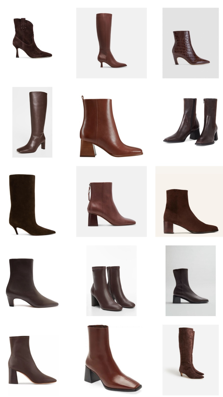 Brown boot roundup 

#LTKshoecrush #LTKstyletip #LTKfindsunder100