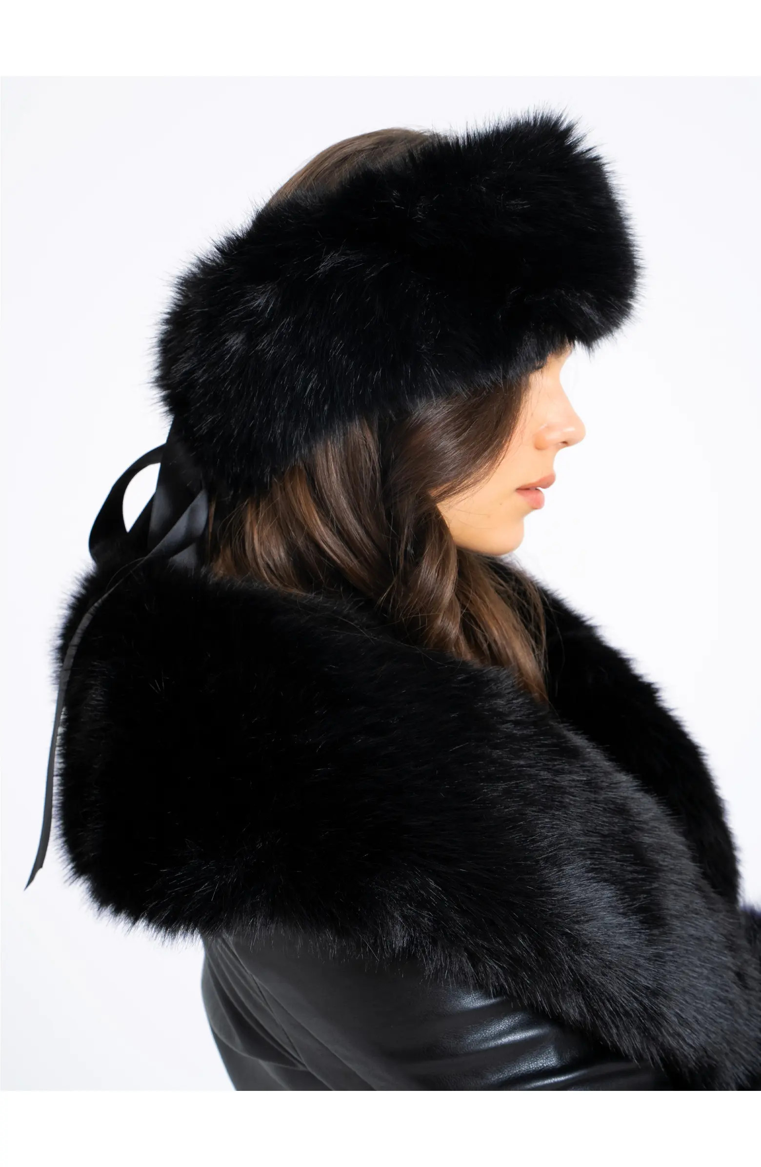 Wrap Around Vegan Fur Hat Headband | Nordstrom
