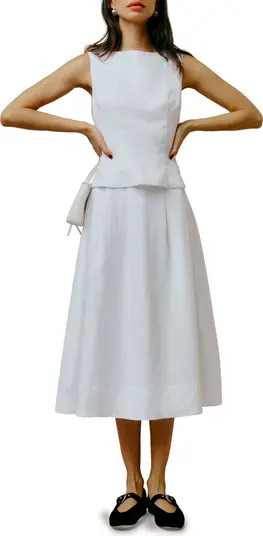 Reformation Moya Linen Two-Piece Dress | Nordstrom | Nordstrom