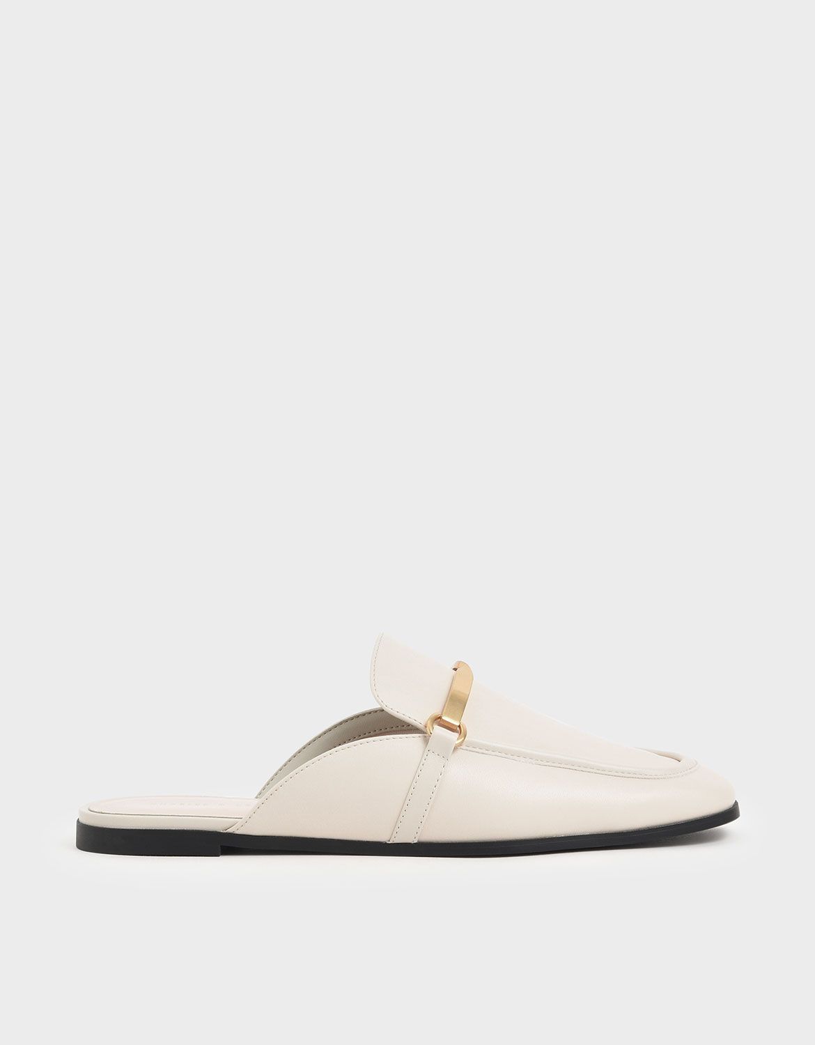 Metal Accent Slip-On Loafers | Charles & Keith (UK)