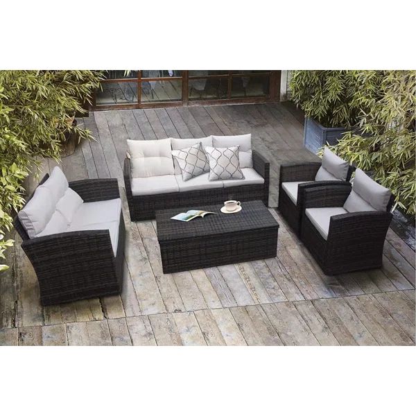 Arocho 7 - Person Outdoor Seating Group with Cushions | Wayfair North America