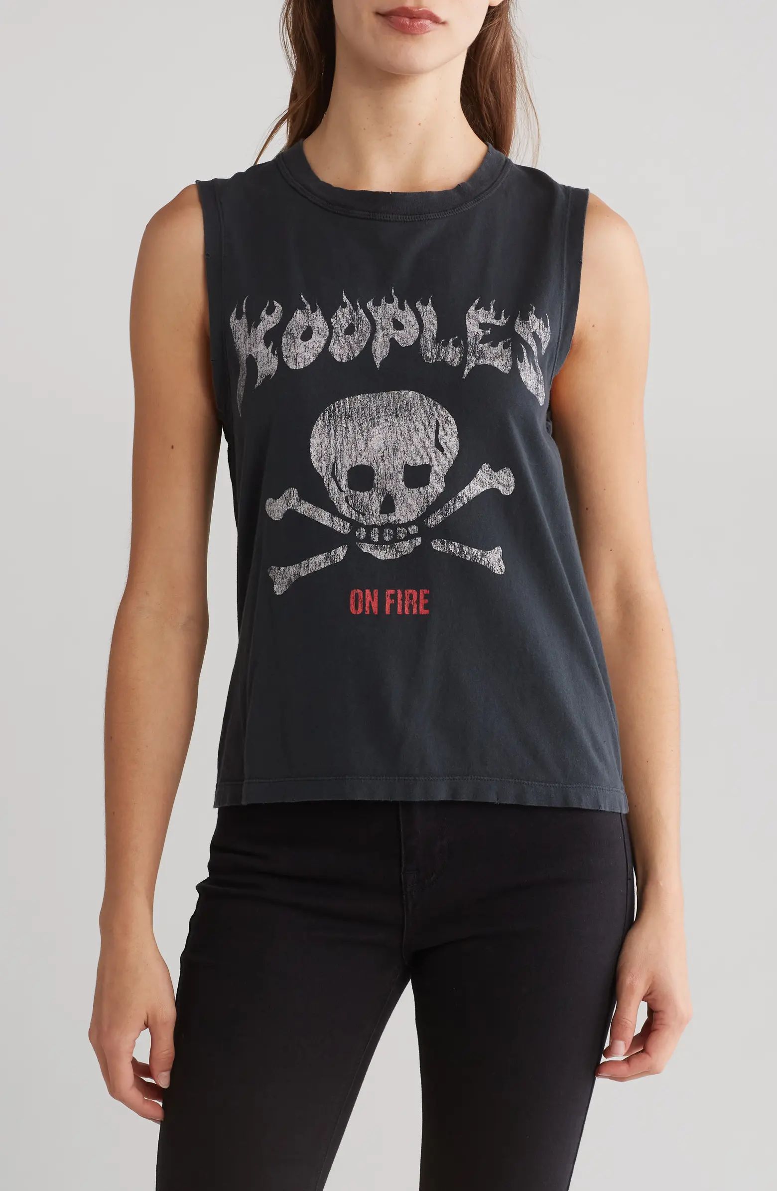 The Kooples Skull Graphic Jersey Muscle T-Shirt | Nordstromrack | Nordstrom Rack