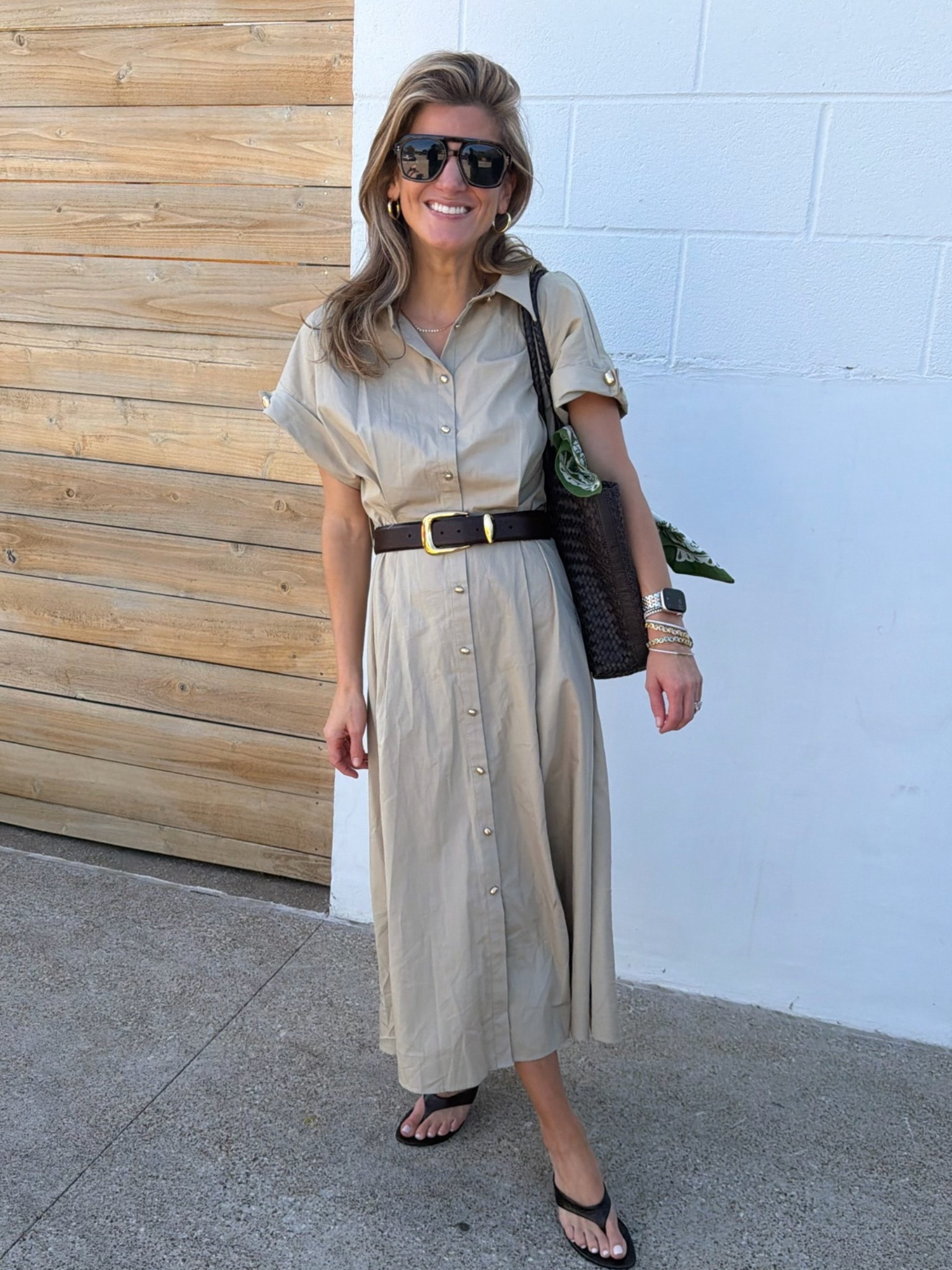 What I wore to church on Sunday! I swapped the belt that came with the dress for this one

#LTKWorkwear