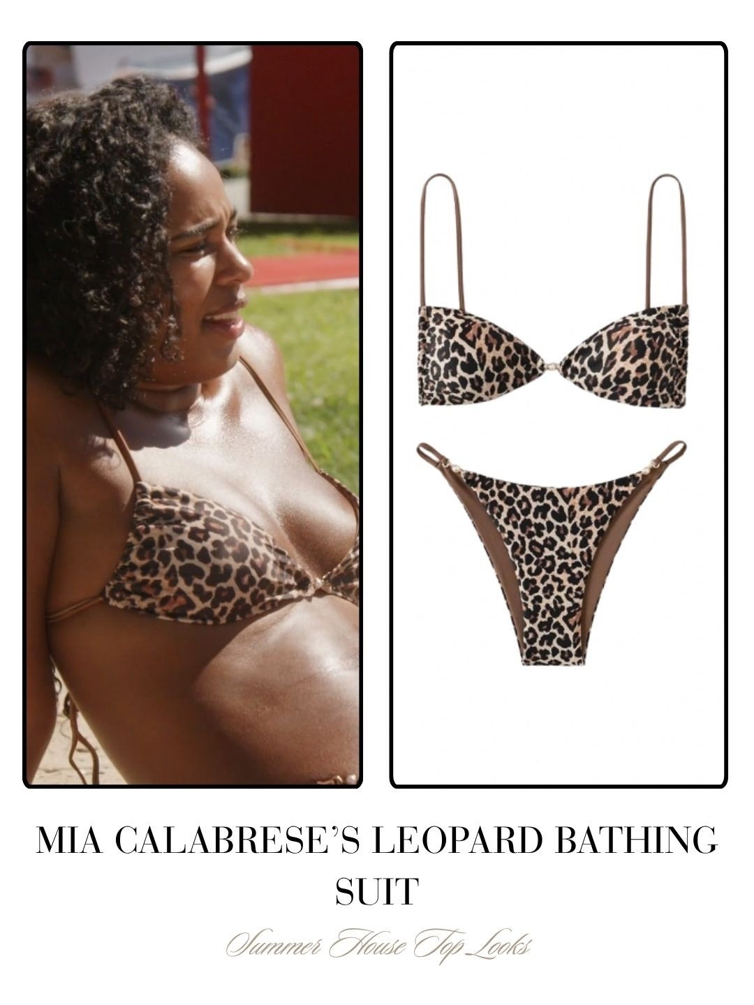 Mia Calabrese’s Leopard Bathing Suit