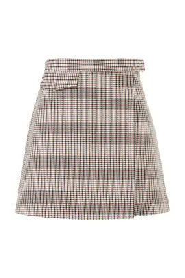 Plaid Snap Mini Skirt | Rent the Runway