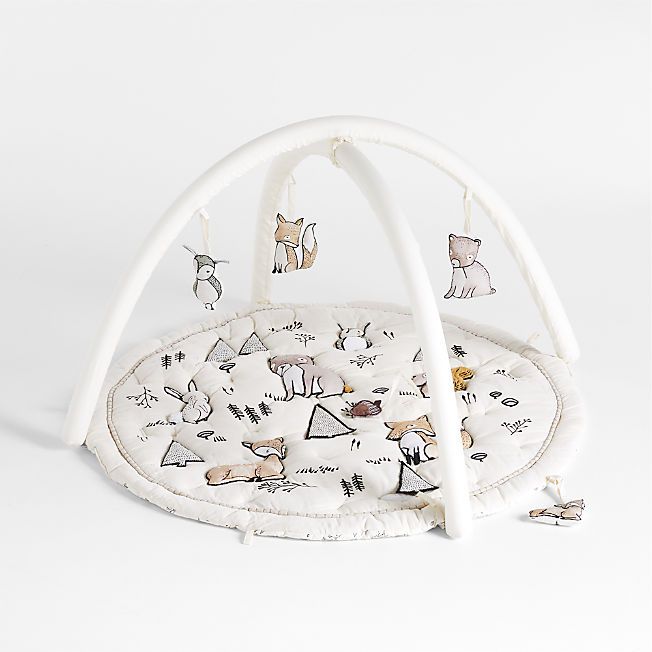 Woodland Animals Baby Activity Gym Play Mat + Reviews | Crate & Kids | Crate & Barrel
