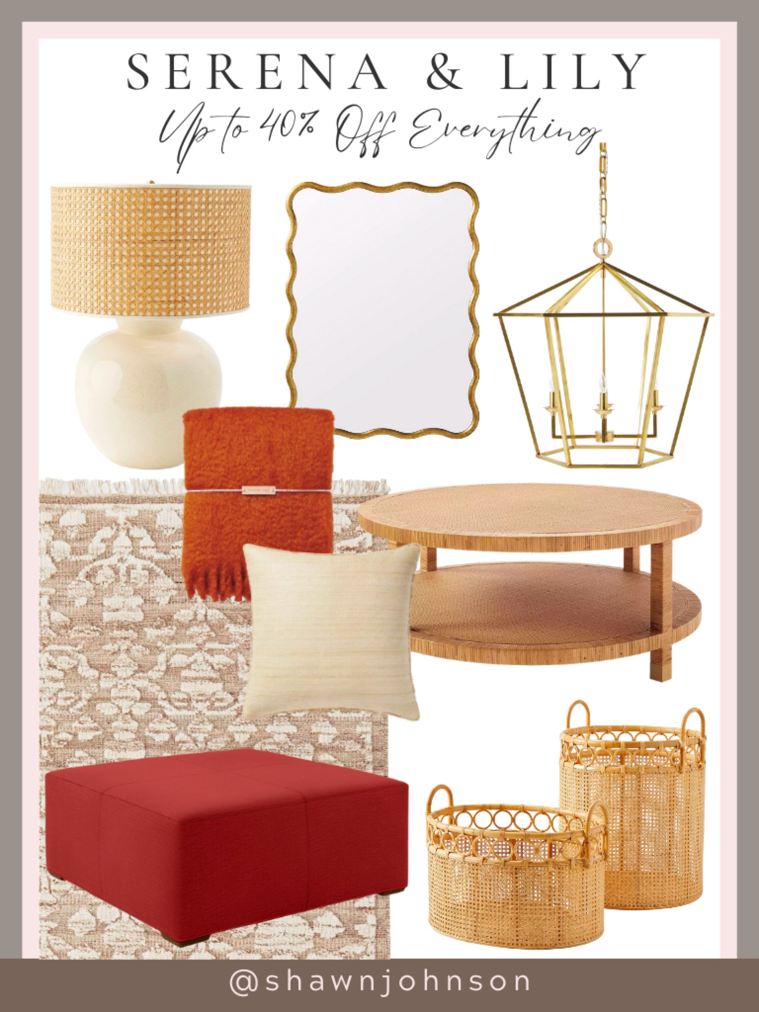 Get ready to transform your space! Enjoy up to 40% off everything at Serena & Lily. Your dream home awaits.

#SerenaAndLily
#HomeDecor
#InteriorDesign
#HomeMakeover
#SaleAlert
#HomeInspiration
#CozyHome
#InteriorStyle
#DesignDeals
#LimitedTime
#HomeSweetHome
#Discounts
#DreamHome
#DecorateWithLove
#HomeRenovation
#HomeGoals



#LTKsalealert #LTKhome