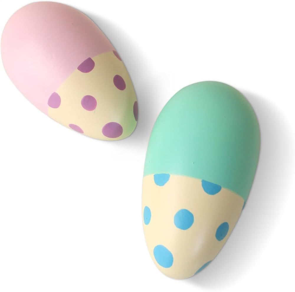 Shumee Wooden Easter Egg Shakers for Babies | Baby Easter Basket Stuffers Gift | 100% Child Safe ... | Amazon (US)