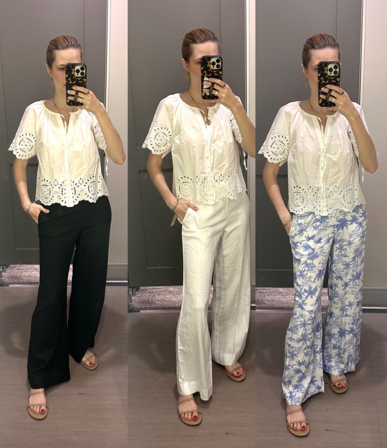 Shocked at how good these $30 inen pants (with pockets are) 

Wearing my true size (xs) I tried a small
On to see if sizing up would give a flower look and the ended up just being quite large and bulky. Go with your true size. 

Ordered the black and the blue tropical print 

Linen pants | vacation outfit | linen | summer staples | summer shopping | spring outfit | spring shopping | summer outfit | summer pants 

#LTKSwim #LTKdayinmylife #LTKootd