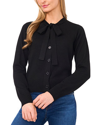 Women's Tie Neck Cardigan Sweater | Macy's