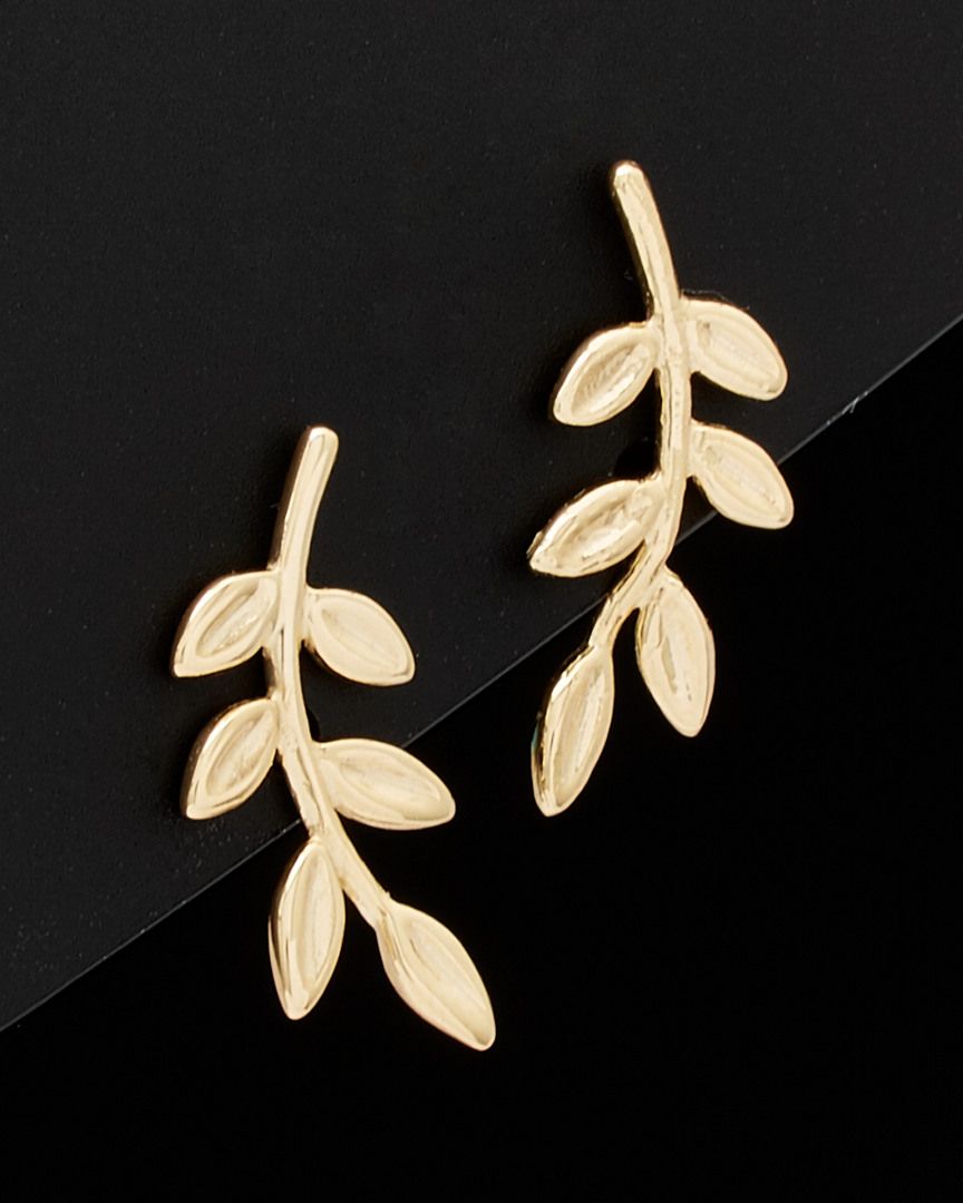14K Italian Gold Leaf Earrings | Gilt