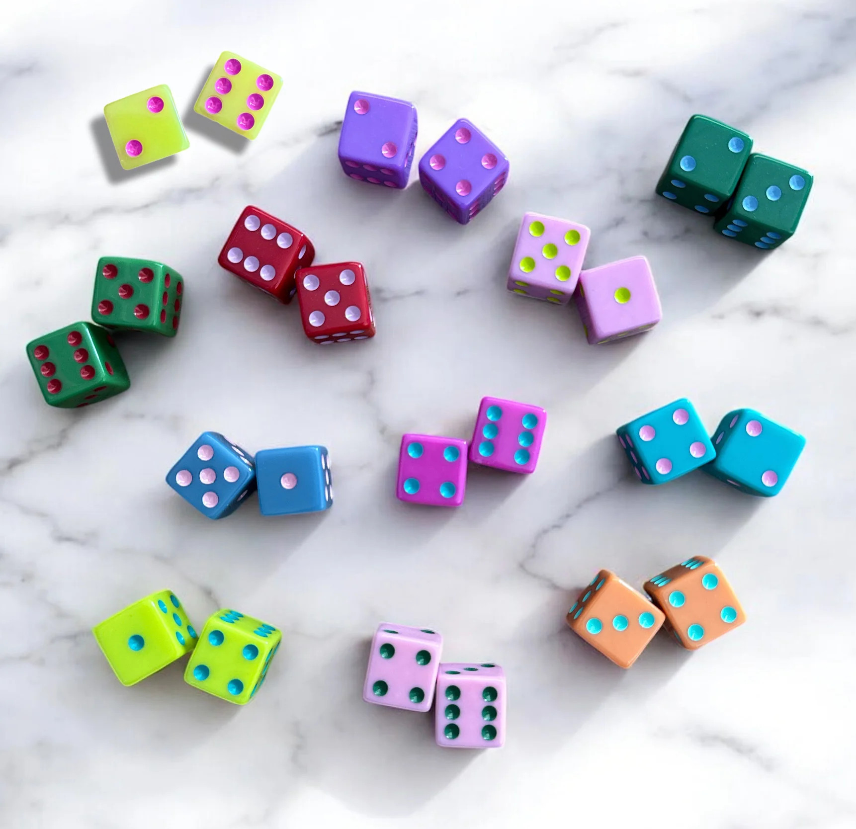 Dice (set of 2) | Peace Love Mahjong