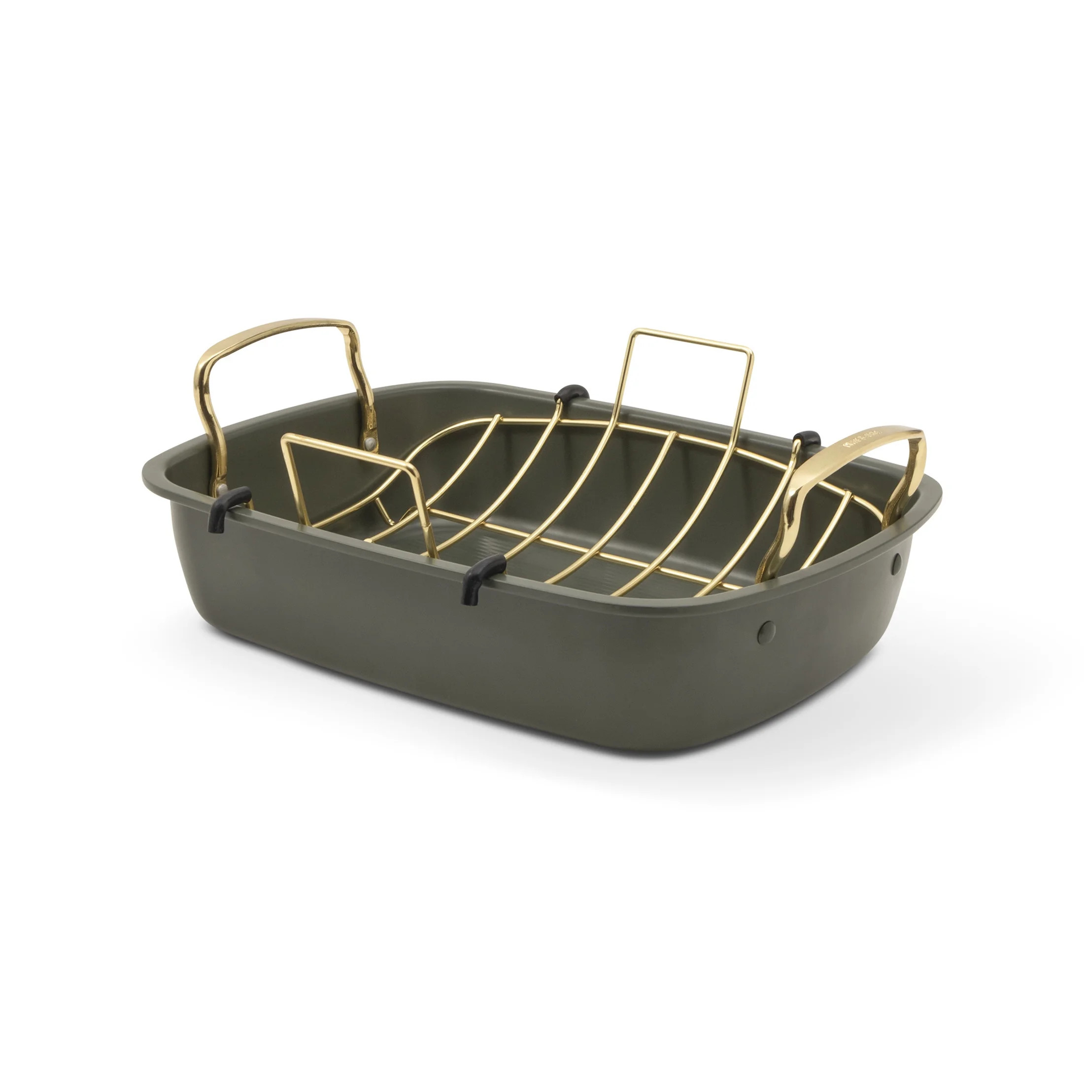 Thyme & Table 2-Piece Roaster with Rack - Green | Walmart (US)