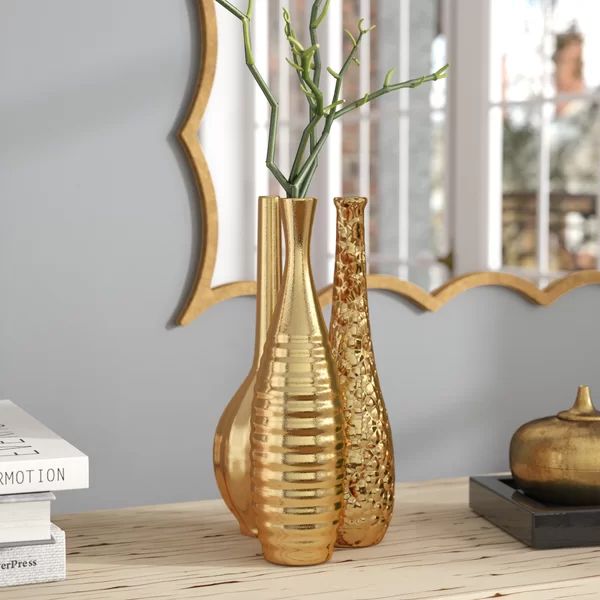 3 Piece Johan Ceramic Table Vase Set | Wayfair Professional